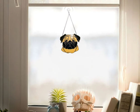 Pug Dog Window Decor Ornament 11