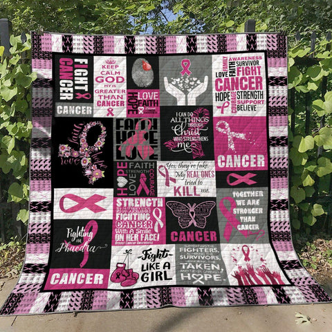 Breast Cancer 03 Blanket Quilt