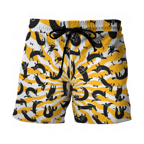 Dachshund Tropical Short DACHSHUND BEACH SHORT  3