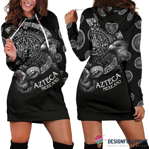 Mexican Patriotic Hoodie Dress - designfullprint