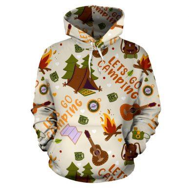 3D Camping Hoodie Let Go Camping Full Size