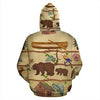 3D Camping Hoodie Wooden Boat Full Size