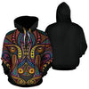 3D Camping Hoodie Psychedelic Leopard Full Size