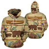 3D Camping Hoodie Wooden Boat Full Size