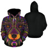 3D Camping Hoodie Psychedelic Fox Full Size