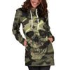 Camo Skull Hoodie Dress Camouflage with Skulls TL