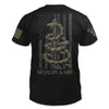 American Patriot Shirt Black Gadsden Snake