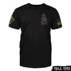 Men American Patriot Shirt Black Gadsden Snake - Tall Size