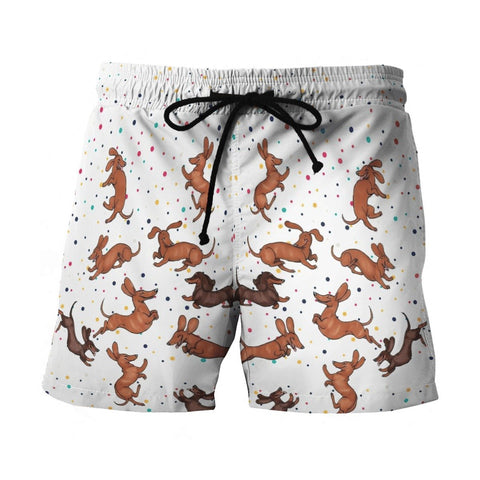 Dachshund Tropical Short DACHSHUND HAWAIIAN SHORTS AZS019