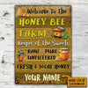 Honey Bee Welcome To The Farm Custom Classic Metal Signs