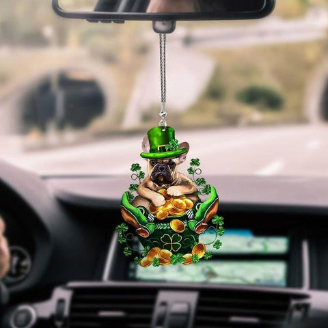 FRENCH BULLDOG CAR HANGING ORNAMENT