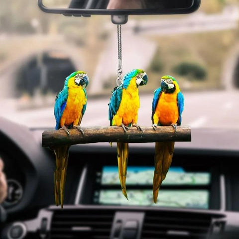 Parrot Car hanging PARROT COLORFUL PARROT CAR HANGING ORNAMEN