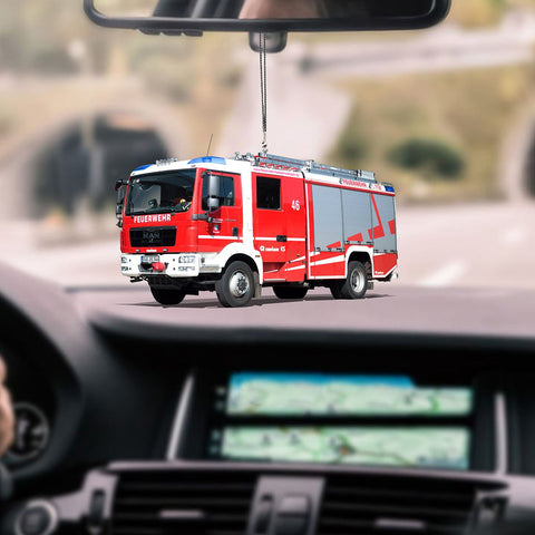 Firefighter Car Hanging Ornament
