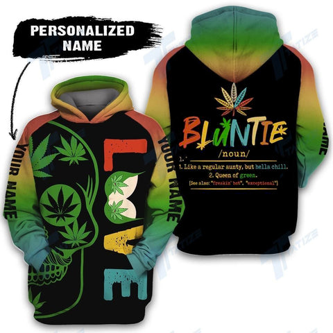 Personalized Bluntie Unisex Hoodie For Men Women Cannabis Marijuana 420 Weed Shirt Clothing Gifts HT