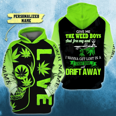 Personalized Skull Weed Unisex Hoodie For Men Women Cannabis Marijuana 420 Weed Clothing Gifts HT