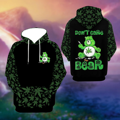 Bear Weed Unisex Hoodie For Men Women Cannabis Marijuana 420 Weed Shirt Clothing Gifts HT