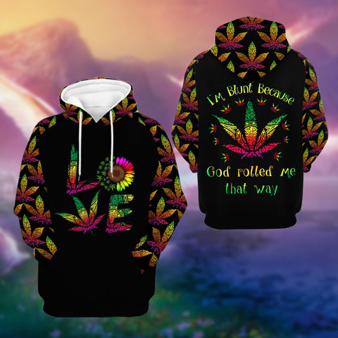 I'm Blunt Unisex Hoodie For Men Women Cannabis Marijuana 420 Weed Shirt Clothing Gifts HT