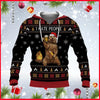 I Hate People Bear Knitting Pattern Christmas Black 3D All Over Printed Shirt Camping