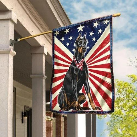 Doberman Dog Flag