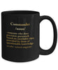 US Navy Commander Coffee Mug Gift, United States Navy Retirement Gift, Navy Veteran Mug Gift