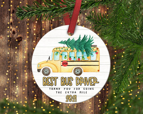 Best Bus Driver Christmas Ornament Bus Driver Gift Bus Driver Hanging Ornament Tree Decor Home Decor