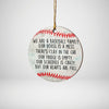 Baseball Family Ornament Baseball Christmas Tree Ornament Christmas Gifts Hanging Home Decor
