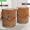 Dragonfly rattan teaxture laundry basket