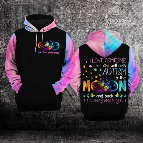 I Love Someone With Autism Hoodie Autism Awareness Hoodie Gift Idea HT