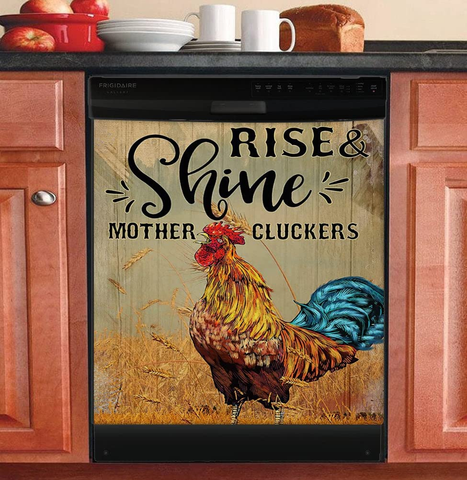 Farm Animal Chicken Dishwasher Magnet Cover Rooster Farmhouse Front Dishwasher Cover Decoration Home Cabinet Decals Appliances Stickers Magnetic Sticker Decorative Mom's Gift 75