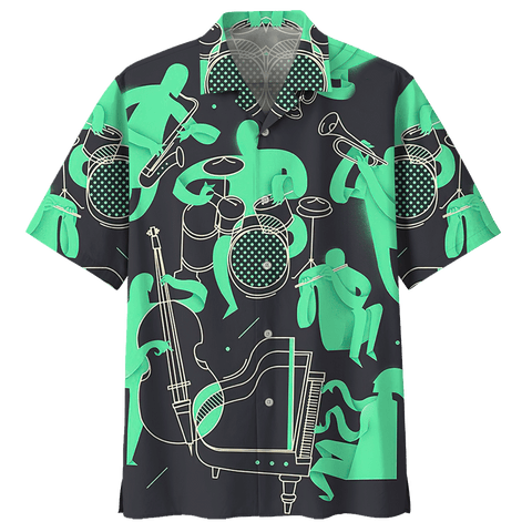 Man Hawaii Shirt Beach Shirt  DRUM HAWAIIAN SHIRT 254489