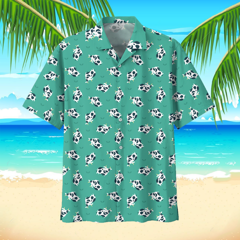 Cow Hawaiian Beach Shirt 2