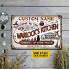 Warlock's Kitchen Stirring Up Some Magic Custom Classic Metal Signs