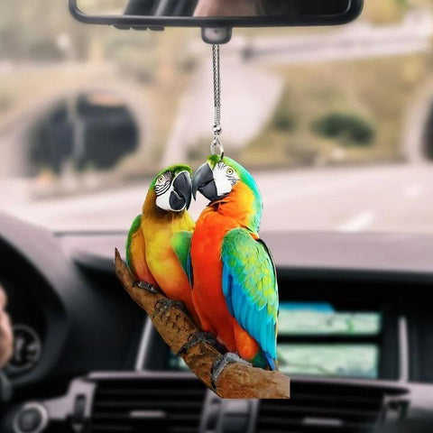 Parrot Car Ornament 2 PARROT COLORFUL PARROT HAPPY CAR HANGING ORNAMEN