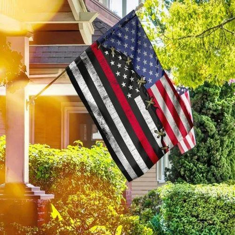 Firefighter Red Line American Flag