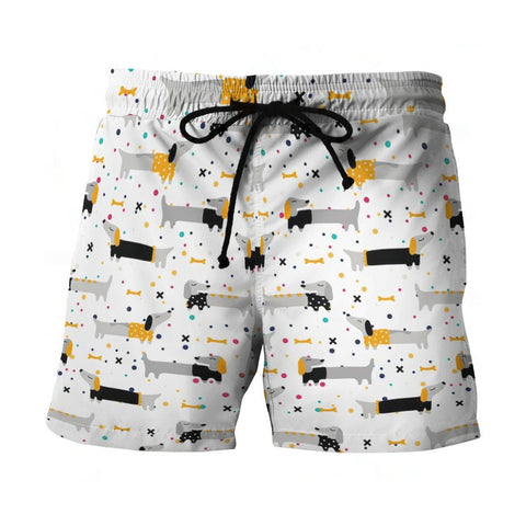 Dachshund Tropical Short DACHSHUND HAWAIIAN SHORTS AZS018