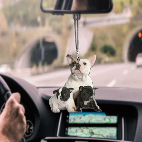 FRENCH BULLDOG BABYSISTER CAR HANGING ORNAMENT