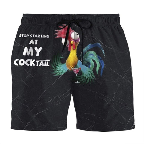 GEARHUMAN 3D STOP STARING AT HEI HEI CUSTOM BEACH SHORTS SWIM TRUNKS