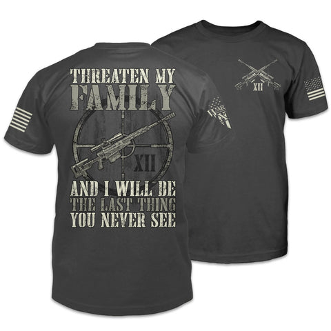 American Patriot Shirt Gray Last Thing You Never See