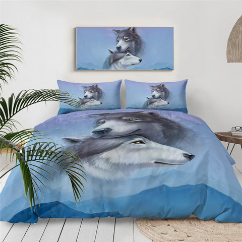 Wolf Couples Bedding Set