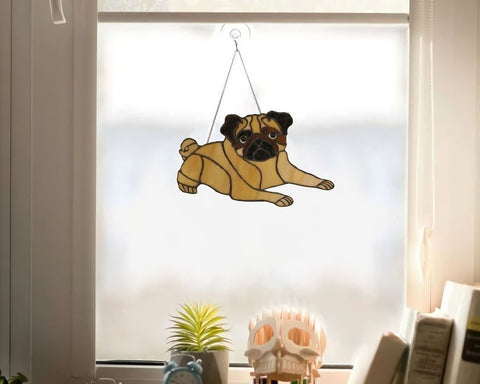 Pug Dog Window Decor Ornament 08