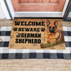 Beware of the German Shepherd Doormat Gift Home Decor HN