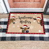 Welcome Heifers Doormat Farm Animal Lovers Cow Christmas Home Decor Christmas Gift HN