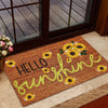 Hello Sunshine Sunflower Doormat