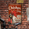 Chicken Coop Good Day Sign Funny Chicken Metal Sign Home Decor Gifts for Farmers HN