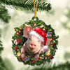 Pig Farmhouse Christmas gift for pig lover Ornament TTM