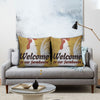 Welcome to Our Farmhouse Pillow Cushion for Living Room Home Decor Chicken Lovers Gifts HN