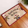 Welcome Heifers Doormat Farm Animal Lovers Cow Christmas Home Decor Christmas Gift HN