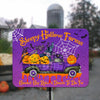 Halloween Doormat Farmer Halloween Haunted hay rides and donuts to die for Custom Printed Metal Sign