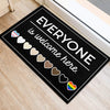 Everyone Is Welcome Here LGBT Doormat