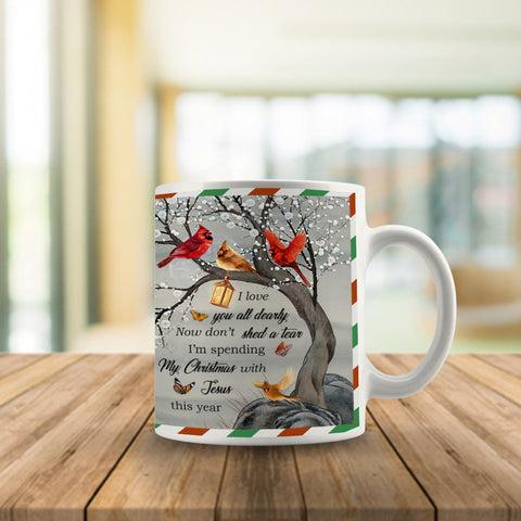 Merry Christmas From Heaven Mug Couple Mug Memorial Gift Idea HN
